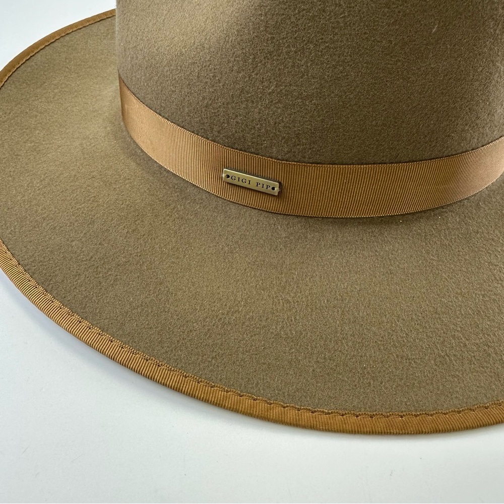 Gigi Pip brown felt Monroe Rancher Womens hat Size Small Medium Western - Picture 8 of 15